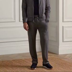 Relaxed Lisle Sweatpants in Melange Gray